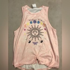 Girls pink tank top